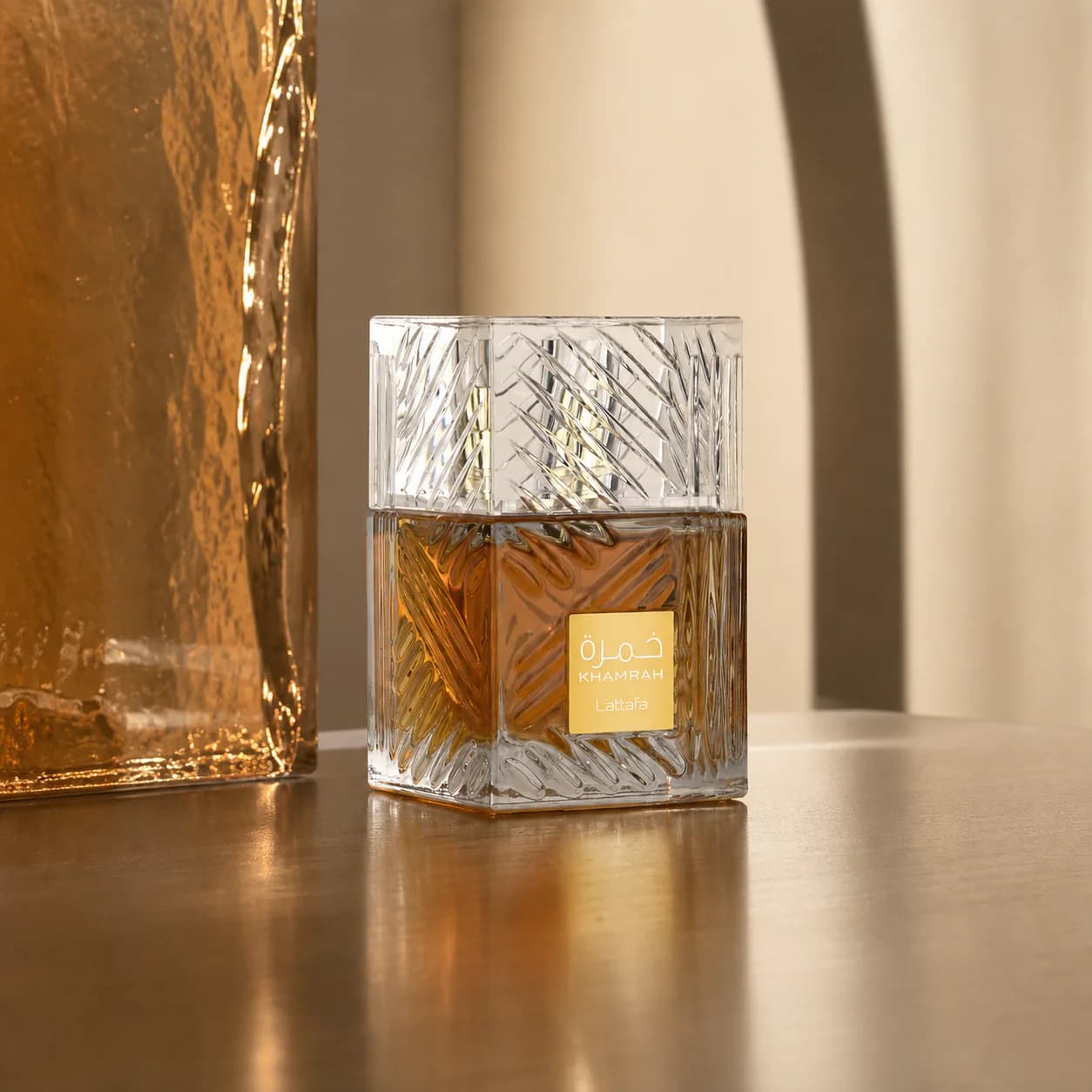Lattafa Khamrah perfume bottle