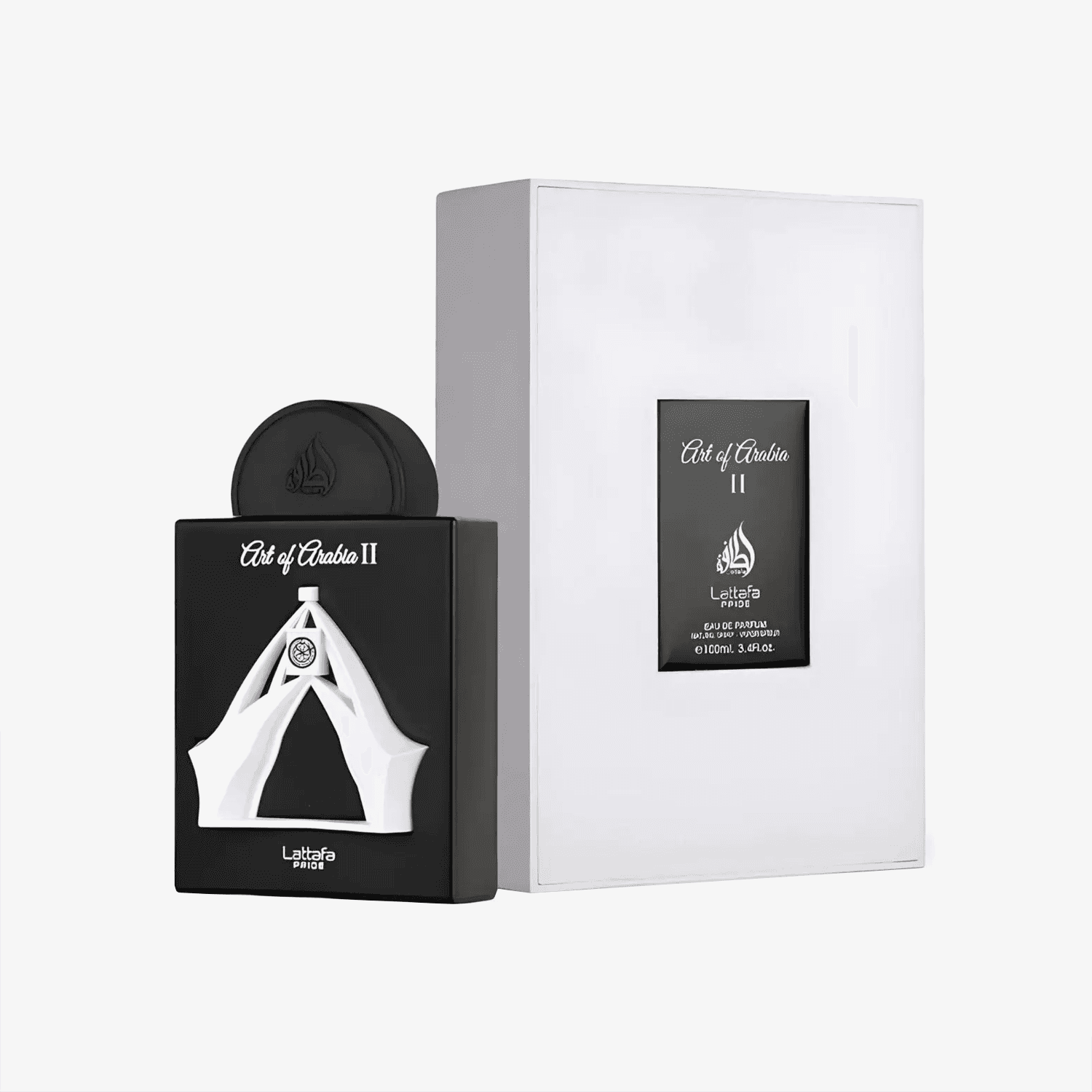 Lattafa Pride Art of Arabia II presentation box packaging