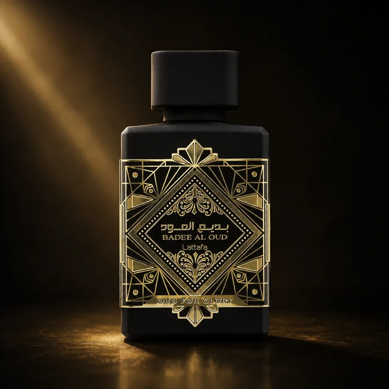 Lattafa Badee Al Oud perfume bottle