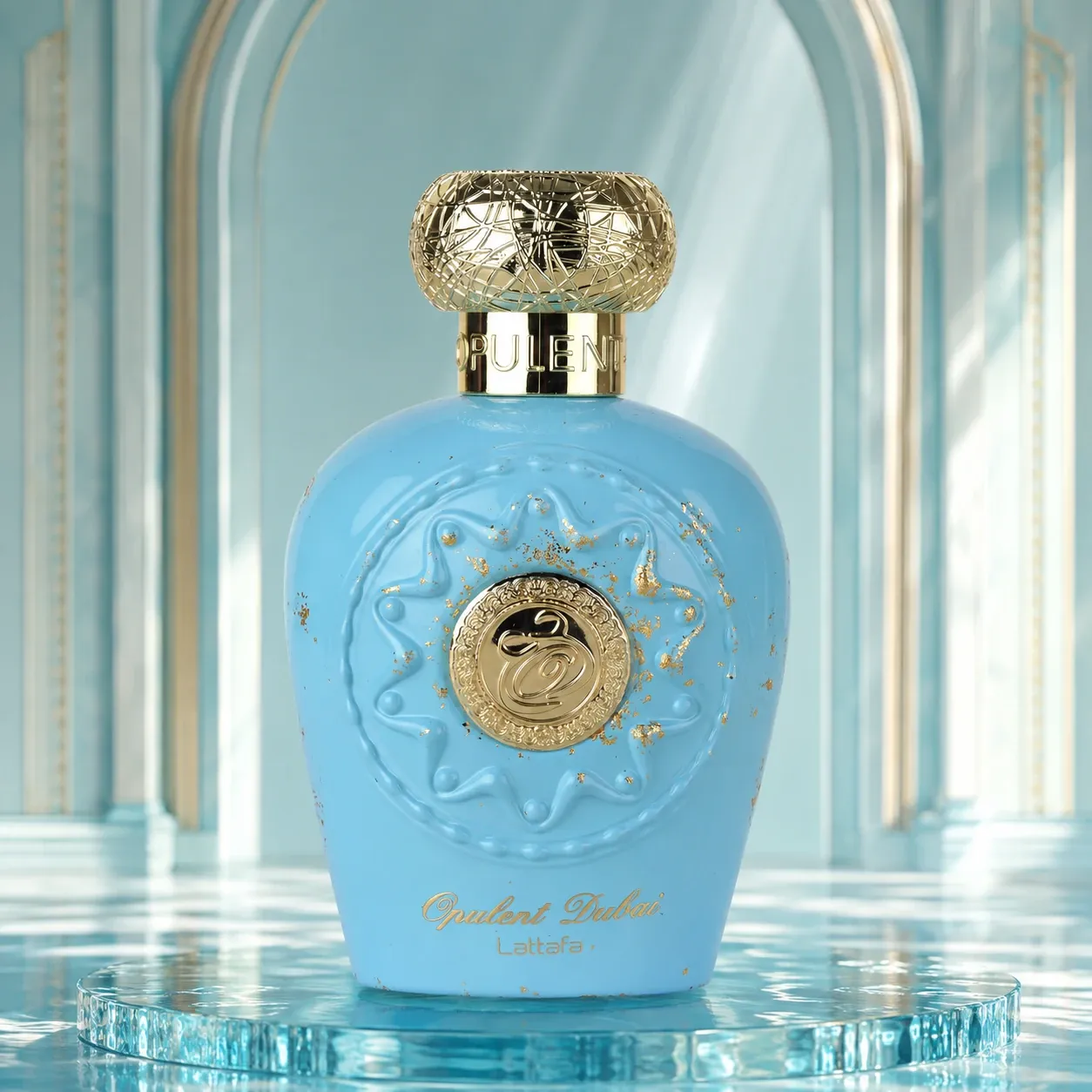 Lattafa Opulent Dubai perfume bottle