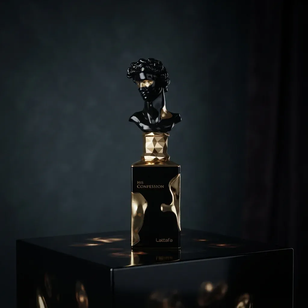 Lattafa His Confession perfume bottle