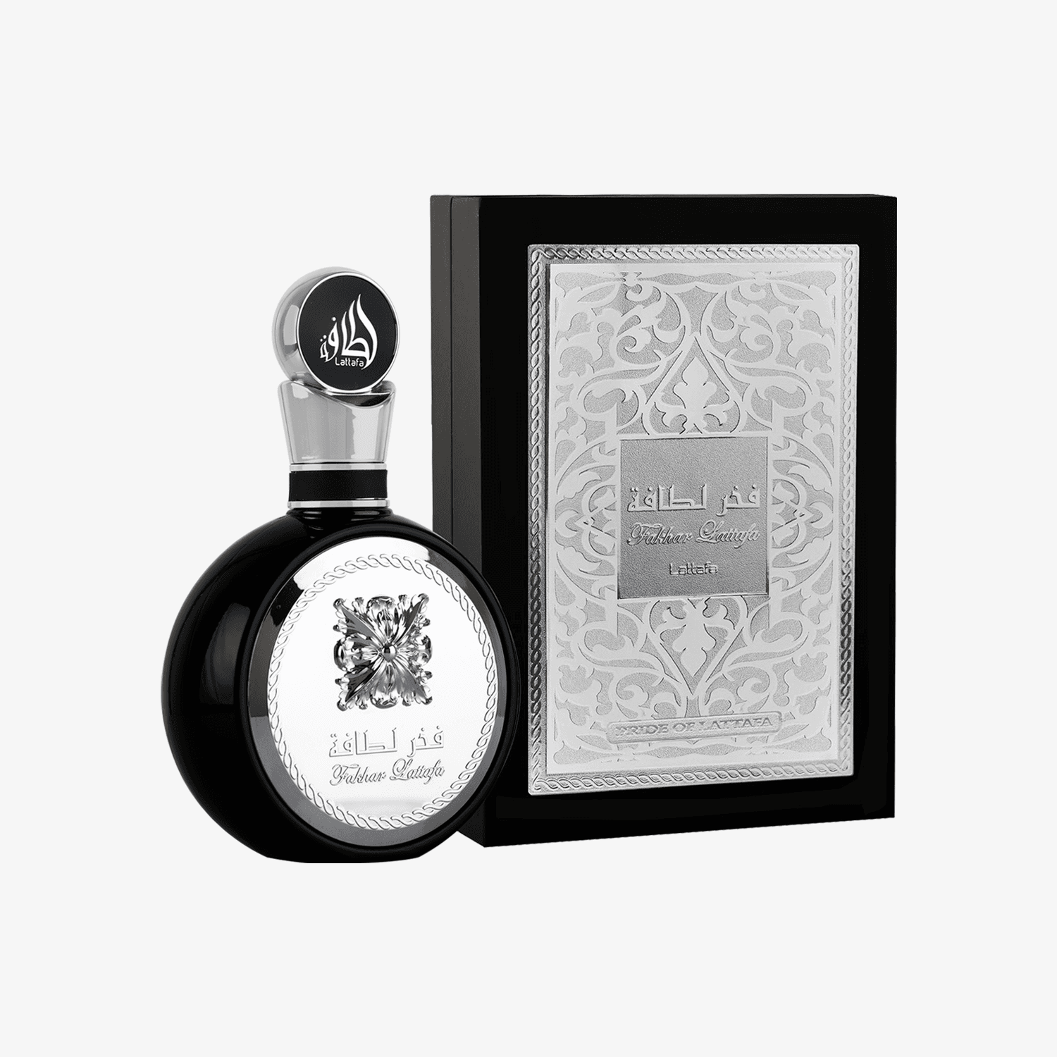Lattafa Fakhar Black presentation box packaging