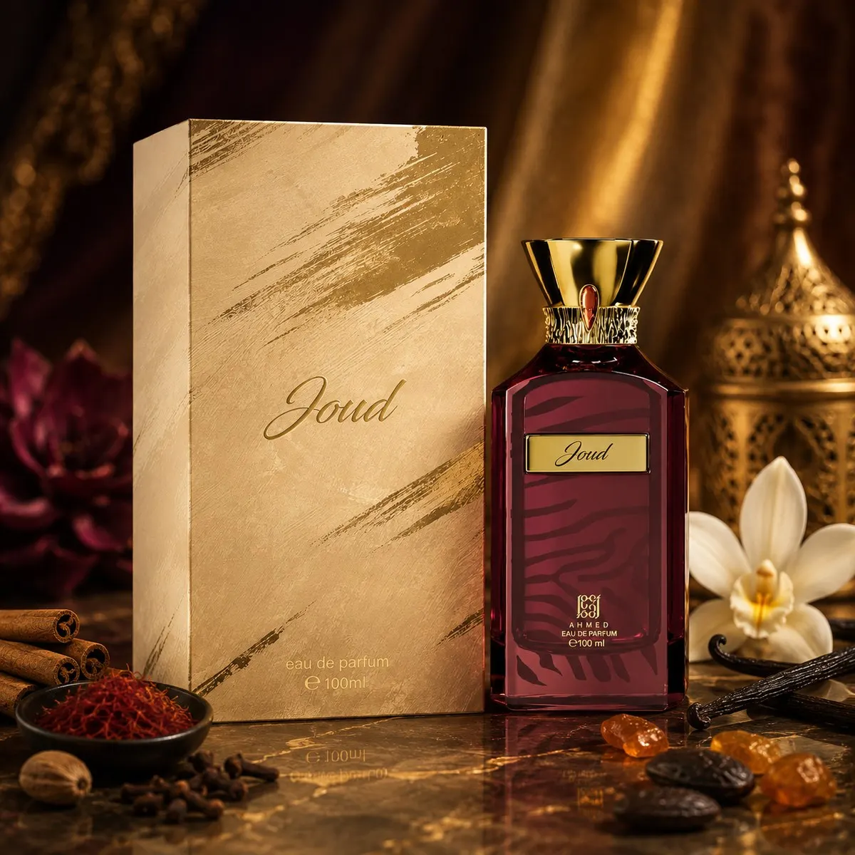 Ahmed Al Maghribi Joud presentation box packaging