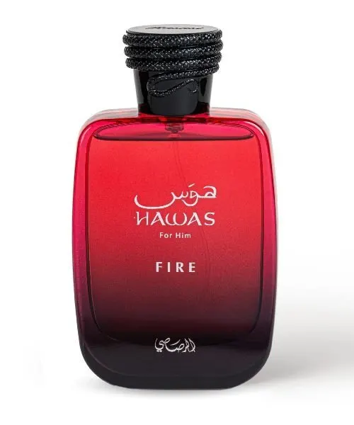 Rasasi Hawas Fire presentation box packaging