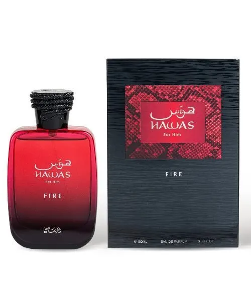 Rasasi Hawas Fire perfume bottle