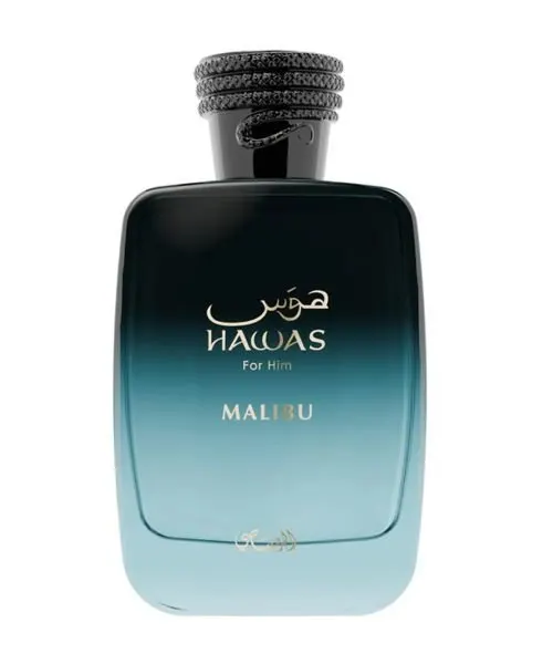 Rasasi Hawas Malibu presentation box packaging