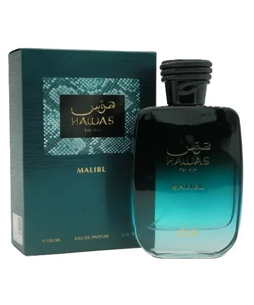 Rasasi Hawas Malibu perfume bottle
